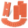 thumbnail image 1 of Cuchillas de afeitar de plástico WORKPRO, paquete de 200 unidades, de doble filo, color naranja, 1 of 8