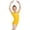 Yellow, variant on BFHHYA Girls Ballet Leotards Short Sleeve V-Neck Leotards Casual Solid Color Ballet Dance Bodysuits for Teens Gilrs Size 3-15 Years