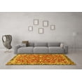 thumbnail image 3 of Ahgly Company Machine Washable Indoor Rectangle Persian Yellow Traditional Area Rugs, 8' x 12', 3 of 4