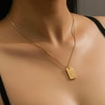 thumbnail image 4 of Initial Necklaces for Women -14K Gold Plated Alphabet Necklace Fine Gold Name Necklace-Personalized Women's Initial Pendant Necklace-Trendy Gold Jewelry, 4 of 5