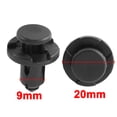thumbnail image 2 of Unique Bargains 50 Pcs Black Plastic Splash Guard Fastener Mat Clips 10mm x 19mm x 20mm, 2 of 2