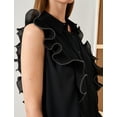 thumbnail image 5 of Sleeveless Ruffle Buttoned Shirt, 5 of 6
