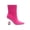 Fuchsia, variant on Lady Couture Crown Jewel Metallic Heel Bootie, Silver, 11