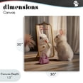 thumbnail image 4 of Stupell Industries Contemporary Final Touch Makeup Bunny Canvas Art, 30 x 30, by Lucia Heffernan, 4 of 8