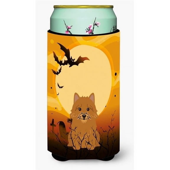 Caroline's Treasures BB4286TBC Halloween Norwich Terrier Tall Boy Beverage Insulator Hugger , Tall Boy, multicolor