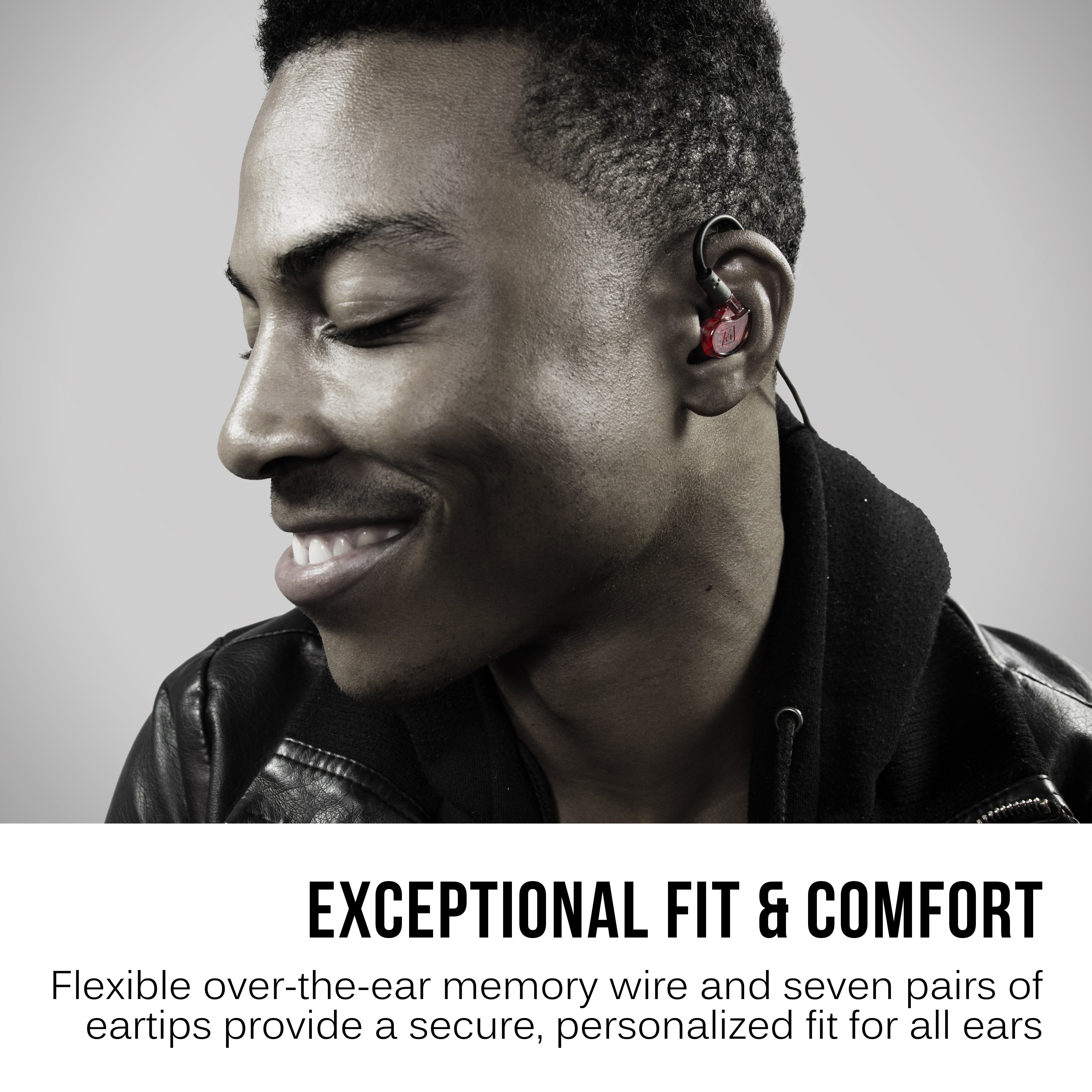 MEE audio M6 PRO In Ear Monitor Headphones for Musicians, 2nd Gen Model With Upgraded Sound, 2 Cords