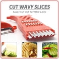 thumbnail image 4 of Slicers 5 In 1 Multi Function Slicers Chopper Peeler Shredder Manual Tools(Red), 4 of 7