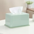 thumbnail image 5 of LHWEN Household Tissue Box Plastic Living Room Paper Box Toilet Lift Type Facial Tissue Box Stylish Design with Large Opening Easy for Home Kitchen 7.7" x 5" x 3.9" Multifunctional Paper Holder, 5 of 8