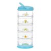 Innobaby Packin' Smart Stackable and Portable Storage System for Formula, Baby Snacks and more. 5 Stackable Cups in Blueberry Sorbet. BPA Free.