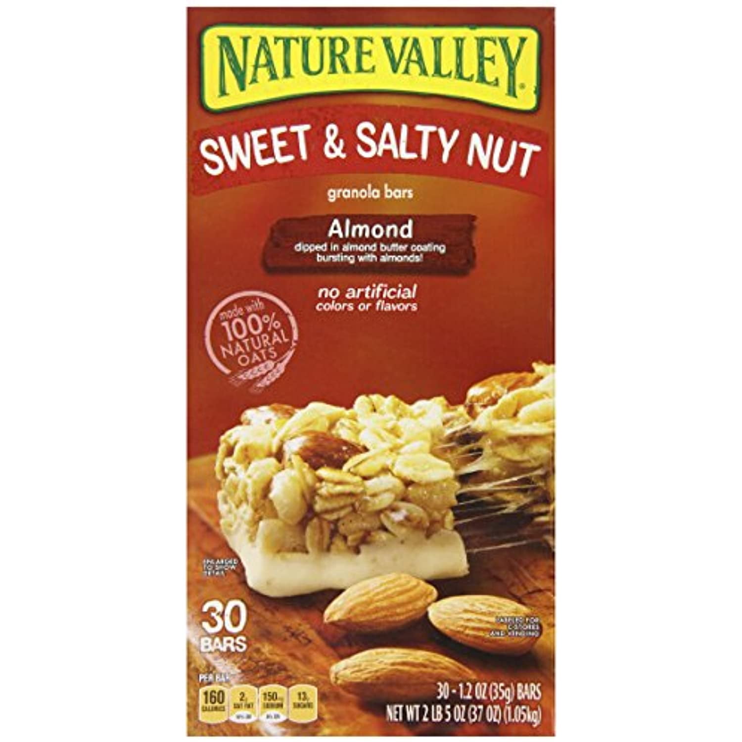 Nature Valley Almond Sweet and Salty Nut Granola Bars 1.2 oz. 30 Pack