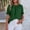 Blackish Green, variant on Bohemian Boho Off Shoulder Top 3/4 Puff Ruffle Sleeve Loose Dressy Casual Going Out Shirt Black 2XL