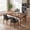 Black, variant on 19.7" W Faux Leather Dining Chairs Set of 2, Modern Upholstered Kitchen Chairs with Solid Wood Legs, Easy Clean, Beige