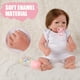 thumbnail image 4 of Muñecas Reborn Baby De 19 Pulgadas, Suave Y Realista, Muñeca Recién Nacida, Flexible, Lavable, Con Ropa, Chupete, Biberón, Juguete Educativo Preescolar Para Niños Pequeños, Niñas Muyoka Hogar, 4 of 7