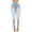 Blue, variant on Idoravan Stretchy Jeans for Women on Women Skinny Pants High Waist Stretch Slim Pencil Trousers