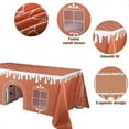 thumbnail image 3 of 120*150Cm Gingerbread House Christmas Tablecloth, Christmas Gingerbread Playhouse, Xmas Tablecloth Square Gingerbreads House Holiday For Kitchen Dining Party Home Decor, 3 of 10