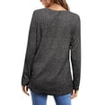 thumbnail image 4 of Fantaslook Long Sleeve Shirts for Women Crew Neck Casual Tunic Tops Lightweight Pullover, 4 of 8