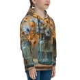 thumbnail image 3 of Kdxio Charming Daisy Bouquet Art Pattern Boys Athletic Unisex Boys Girls Hoodie with Pocket Sweatshirts-Medium, 3 of 6