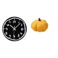 thumbnail image 1 of Reloj de pared,Reloj de pared silencioso y decorativo que no hace tictac,Reloj moderno de 12 pulgadas para pared de casa o oficina,sencillo.,Almohadas de calabaza de Halloween,Almohadas de, 1 of 8