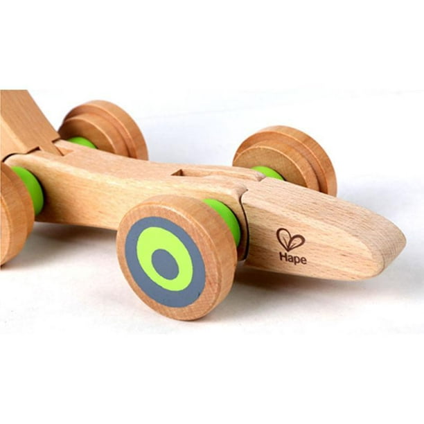 Hape Walk-A-Long Snail Toddler Wooden Pull Toy - E0349 