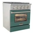 thumbnail image 3 of Kucht Professional 30" Modern Stainless Steel Natural Gas Range in Green/Silver, 3 of 14