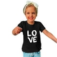 thumbnail image 6 of Odeerbi 3-10Y Toddler Boys Girls Valentine's Day Cotton T-shirt Kids Fashion Cute Round Neck Print Short Sleeve Tops Baby Clothes Black, 6 of 6