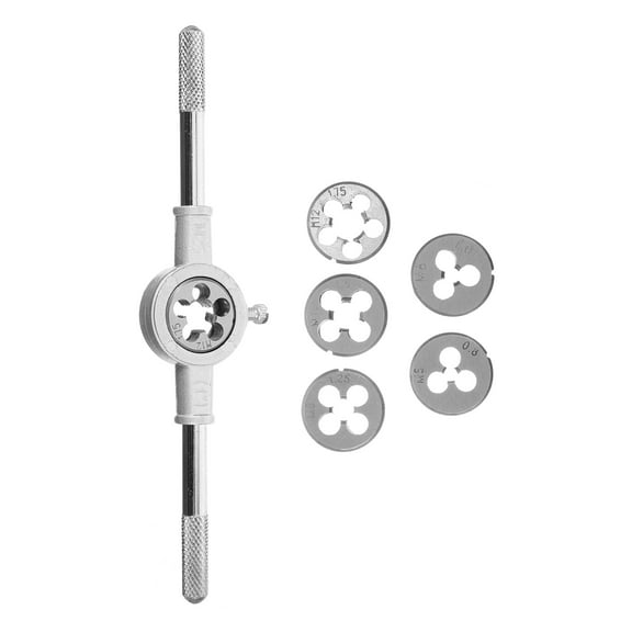 EXHUMKY Metal Thread Tool 1 Set Tap And Die Set Durable T Handle Tap Wrenches