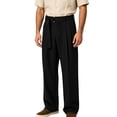 thumbnail image 5 of asjyhkr Mens Dress Pants Business Casual Dailywear Loose Fitting Stretchy Lightweight Comfy Golf Trousers with Pockets(Medium,Black), 5 of 6