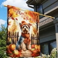 thumbnail image 3 of Happy Thanksgiving Yorkshire Terrier Give Thanks Fall Beanie Scarf Welcome House Flag 28x40in Double Sided Yorkie Dog Lover Gifts Outdoor Decor - 00020, 3 of 5