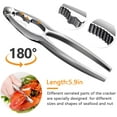 thumbnail image 4 of HAHDAXIA (7 Pcs) - Crab Leg Crackers and Tools - Shellfish Nut Cracker for Nut Stainless Steel Seafood Crackers & Forks Cracker Set, 4 of 7