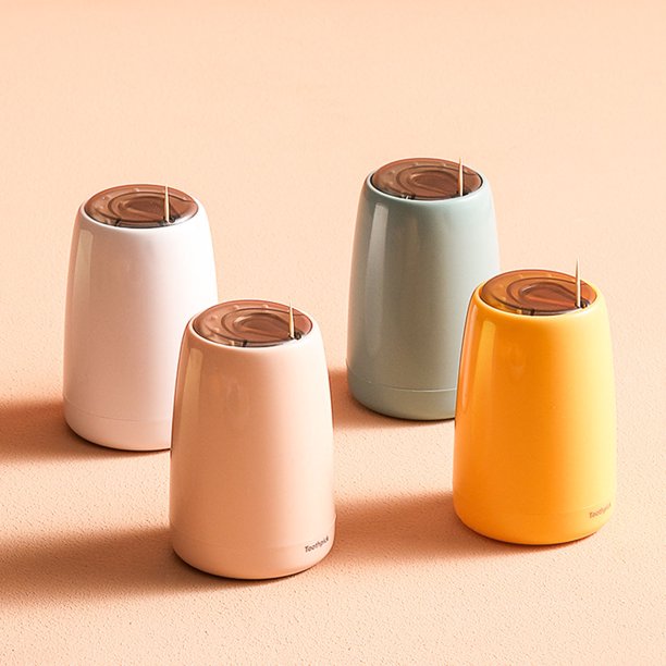 Zruodwans Toothpick Holder Dispenser, PopUp Hand Pressed Toothpick