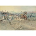 thumbnail image 2 of Charles Marion Russell 24x18 Black Ornate Framed Double Matted Museum Art Print Titled: The Tenderfoot (1900), 2 of 5