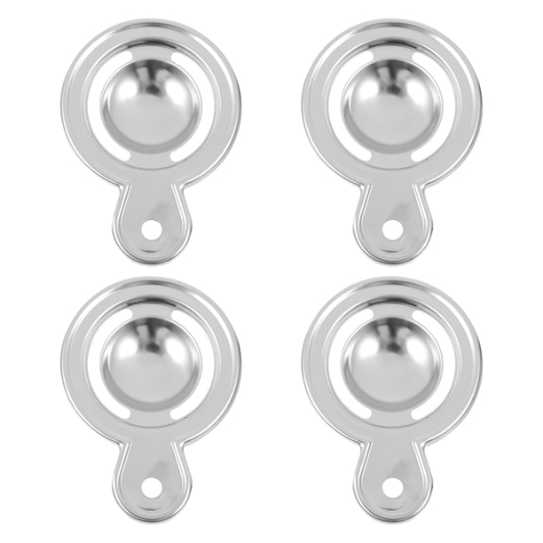 EeaseMX separadores de huevos de acero inoxidable, filtros para claras de huevo (plateados)