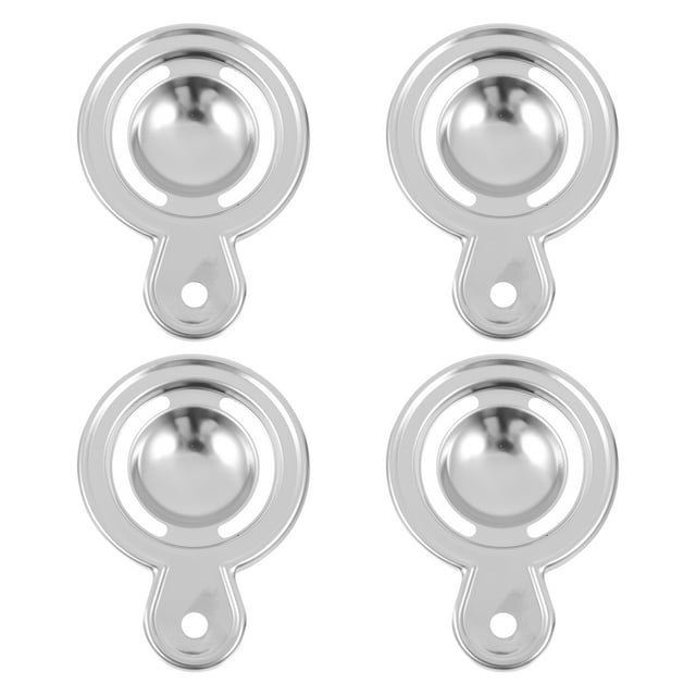 EeaseMX separadores de huevos de acero inoxidable, filtros para claras de huevo (plateados)