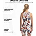 thumbnail image 3 of Exxact Sports Sublimated Women’s Wrestling Singlet - High-Cut, Full-Coverage Powerlifting Singlet Women for Competition (White Butterfly, AM), 3 of 7