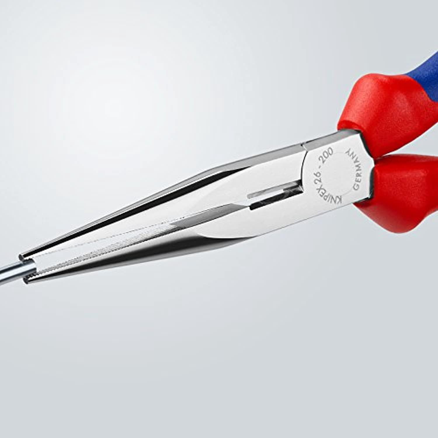 knipex snipe nose side cutting pliers (stork beak pliers) (200 mm) 26 15 200