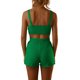 thumbnail image 5 of Txlixc Traje de dos piezas para mujeres, chaleco de punto impreso sin mangas con tirantes y pantalones cortos elásticos Txlixc moda, 5 of 9