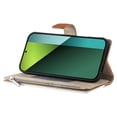 thumbnail image 3 of Funda cartera GANGXUN para Xiaomi Poco X6 5G , cuero PU con tarjetero, cremallera, correa de mano, soporte y protección 1214°, 3 of 6