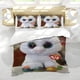 thumbnail image 5 of Beanie Boos Conjunto de sábanas temático, trío de piezas, cómodo y amigable con la piel, diseño único, regalo de decoración para el hogar para familiares, amigos y fans, 90 cm * 190 cm, 5 of 6
