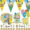 thumbnail image 2 of Suministros de fiesta de Los Simpson, decoraciones para cumpleaños de niños, vajilla desechable, mantel, tazas, plato, recuerdos de fiesta temáticos, conjunto para niño, 2 of 2