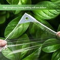 thumbnail image 5 of Eurhowing 9.8x9.8FT Clear Vinyl Tarp, 16 Mil Heavy-Duty Waterproof PVC Tarpaulin with Brass Grommets, Transparent Poly Cover for Outdoor, Awning, Canopy, Patio Enclosure, 5 of 14
