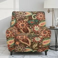 thumbnail image 2 of Kuiaobaty Mandala Paisley Print Reclining Sofa Slipcover with Elastic Bottom Easy Replacement Recliner Chair Cover Breathable Reclining Slipcover Washable Recliner Couch Cover for Living Room, 2 of 8