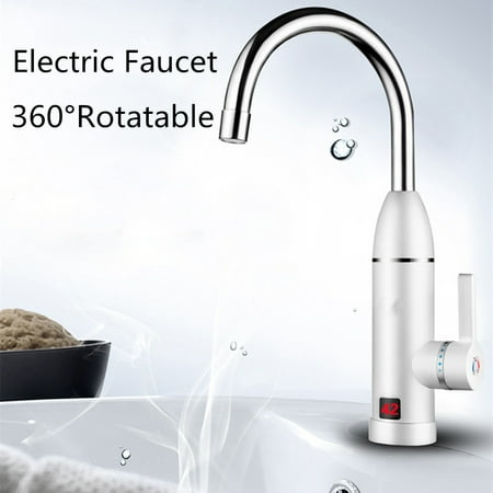 3000W LCD 360° Instant Faucet Electric Tankless Hot Water Heater Shower System Sink Tap (Best Instant Hot Water System)