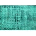 thumbnail image 1 of Ahgly Company Machine Washable Indoor Rectangle Persian Turquoise Blue Traditional Area Rugs, 3' x 5', 1 of 4