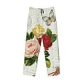 thumbnail image 4 of Balery Men'S Vintage Bike Flower Butterfly Pants,Sleepwear Pants,Pajama Pants,Pj Bottoms Drawstring And Pockets-Small, 4 of 9