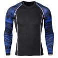 thumbnail image 3 of Stamzod Mens Stretch Workout Set Compression Shirt Pants Top Long Sleeve Sports Tight Base Layer Quick Dry Men Track Suits 2 Piece Set, 3 of 6