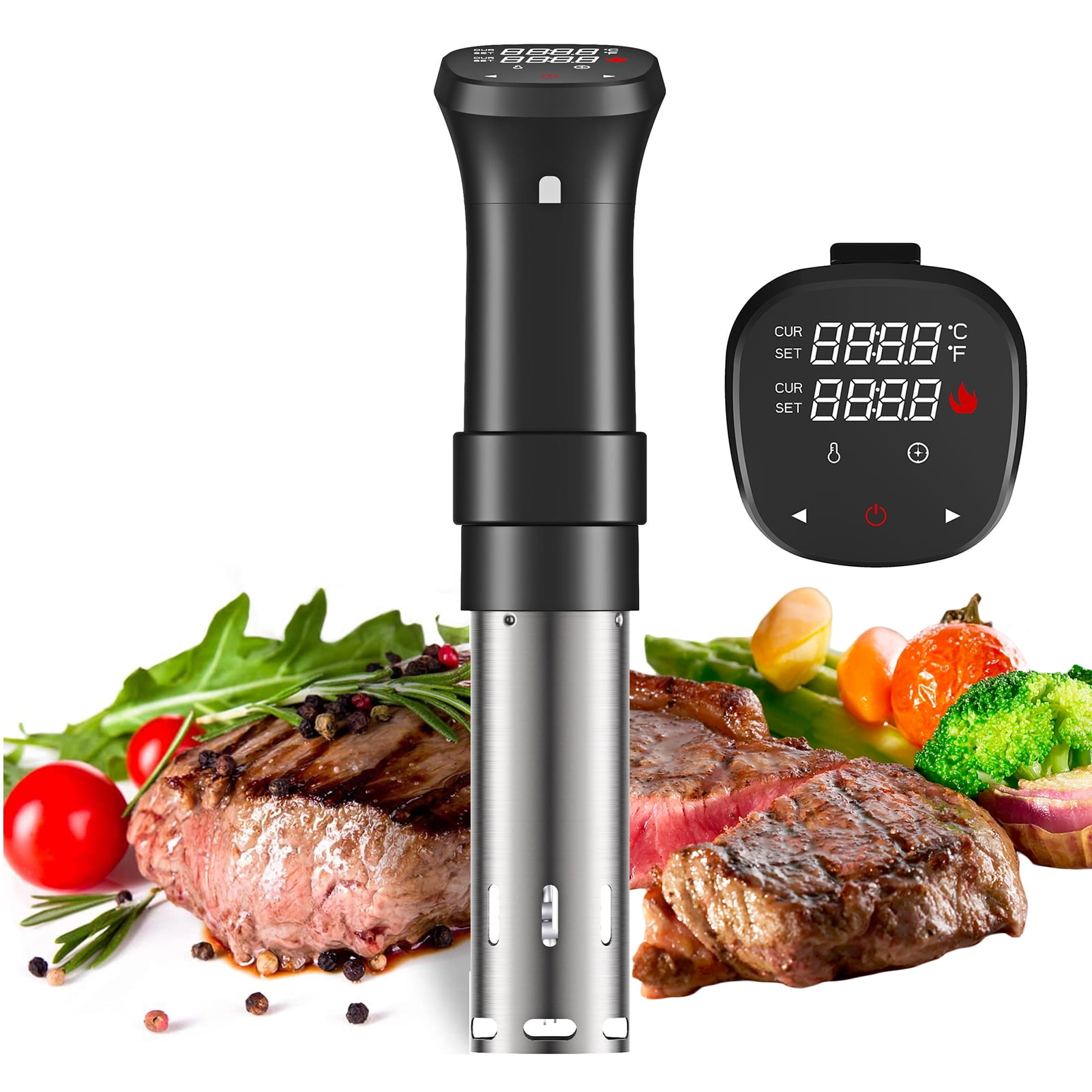 1800W IPX7 Waterproof Vacuum Sous Vide Cooker Immersion Circulator Accurate  Cooking With LED Digital Display Slow Cooker Heater