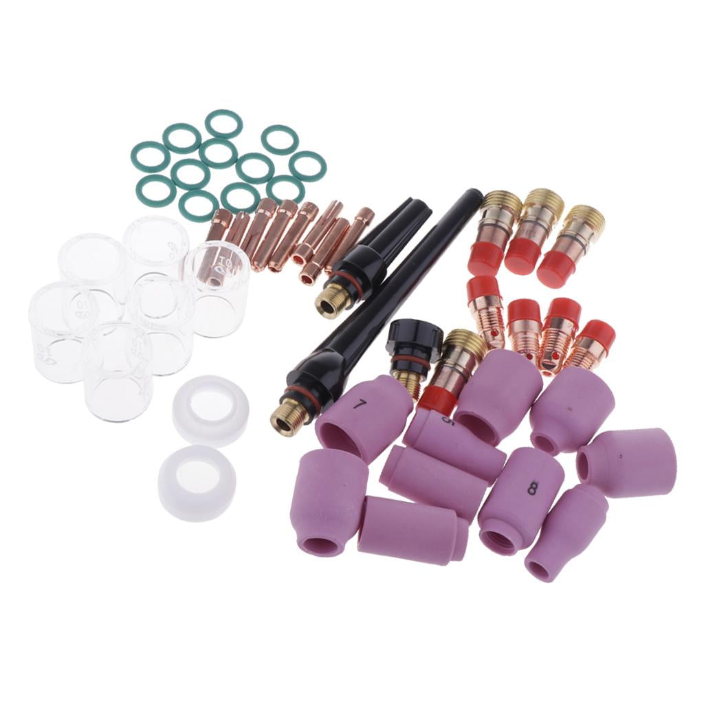 49* TIG Welding Torch Stubby Gas Lens #10 Pyrex Glass Cup Parts For WP-17/18/26 49* TIG Welding Torch Stubby Gas Lens #10 Pyrex Glass Cup Parts For WP-17/18/26