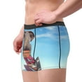 thumbnail image 4 of Bingfone Elephant Sits On A Stack Of Luggages Ocean Men'S Underwear - Casual Stretch Boxer Briefs-Small, 4 of 9