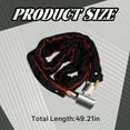 thumbnail image 2 of MELIVO Bike Lock,49.21" Bike Chain Lock,Chain Bicycle Lock Scooter Locks Anti Theft,0.84lb, 2 of 7