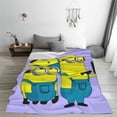 thumbnail image 4 of Manta polar de Minions, manta súper suave y acogedora, manta de franela ligera, mullida y cómoda, mantas de felpa cálidas para sofá, cama, 4 of 8